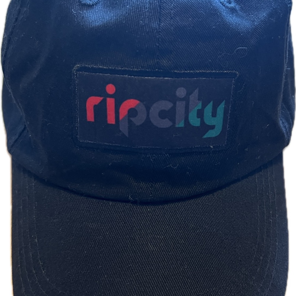 Rip City Portland Trailblazers Trad Black Cap Cotton